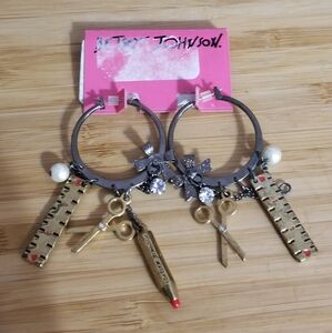 Betsey Johnson School Girl Earrings 2009